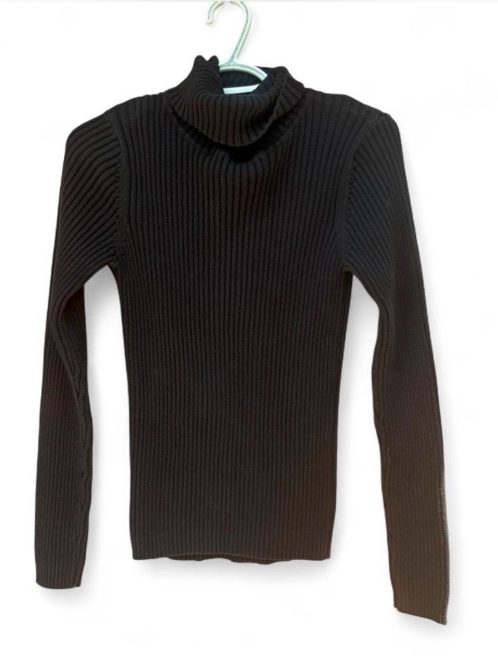 Red Camel Black Turtleneck Sweater Women’s Large 100% Cotton